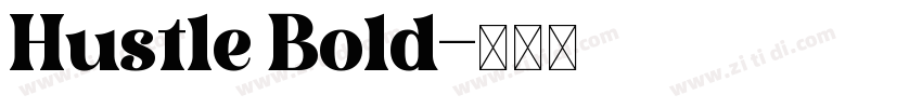 Hustle Bold字体转换